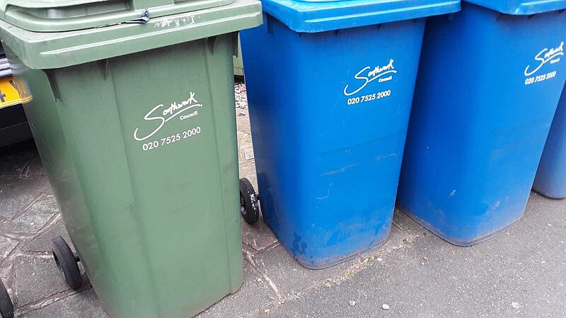 LB Southwark wheelie bins