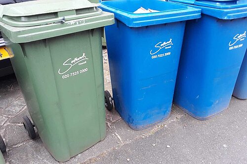 LB Southwark wheelie bins