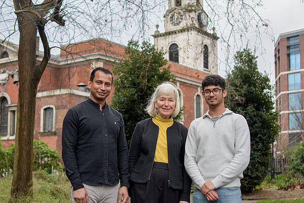 Monsur Ahmed, Anna Bayraktar and Arif Hussain